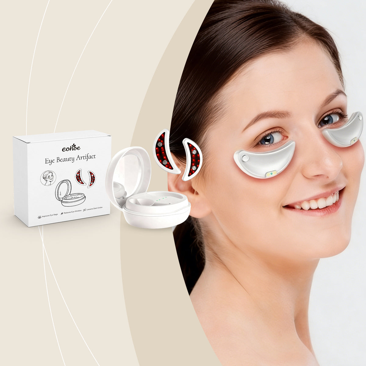 Multi-Mode Eye Massager – Moisturizing & Under-Eye Massage Tool